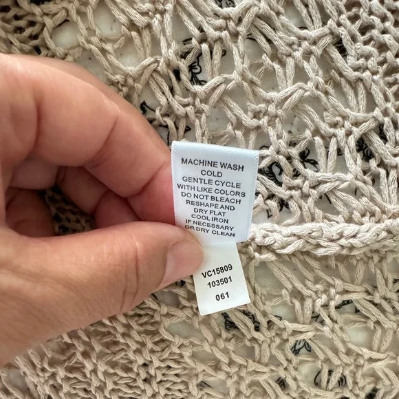 Cupio Open Front Knit  Wrap Short-Sleeve Sweater Shawl Collar - Picture 7 of 7